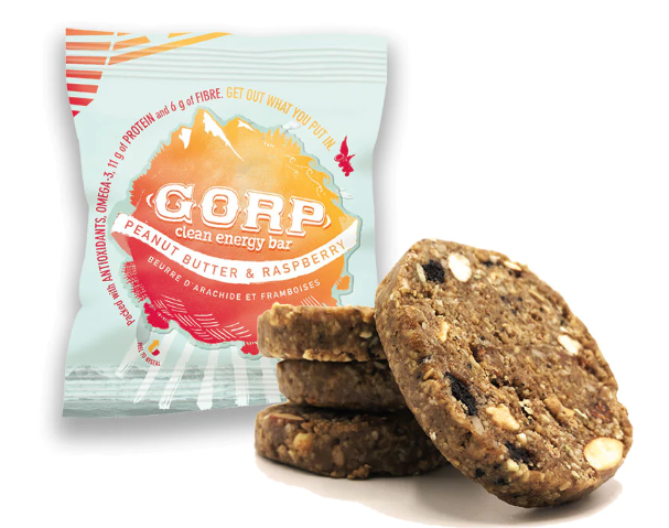 GORP WORLD Peanut Butter & Raspberry Energy Bar